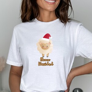 Fleece Navidad T-Shirt, Christmas Santa T-Shirt, Gift For Her, Gift For Him, Christmas Gift, Unisex Softstyle T-Shirt