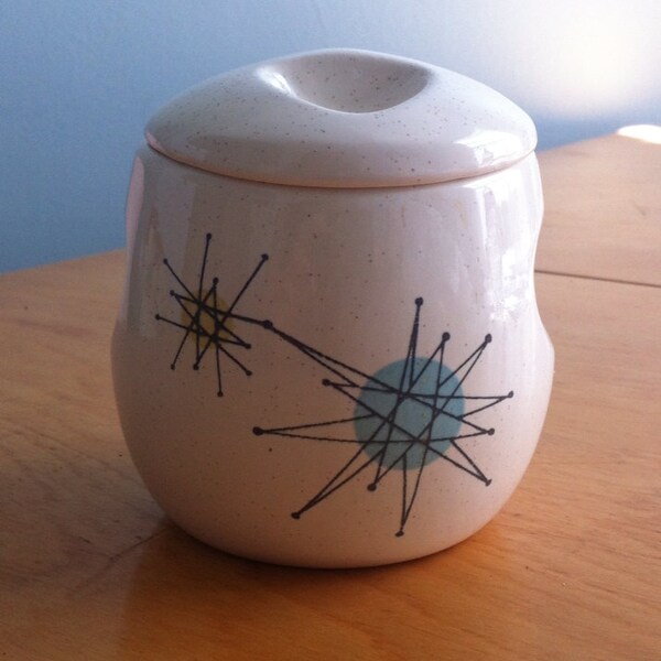 Franciscan Atomic Starburst Sugar Bowl with Lid - Price reduced