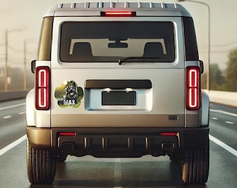 Imán con foto de mascota personalizado / Huella de pata personalizada, para nevera o coche