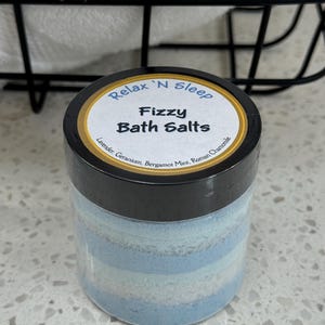 Fizzy Bath Salts in a Jar Gift for Her Adult Bath Salts Soak Unique Gift for Teen Bath Bomb Salts Mothers Day Gift for Mom Bath Salts Gift