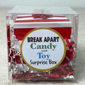 Candy and Toy Surprise Box for Kids Break Apart Surprise Box Party Favor Gift for Teens Birthday Toy Surprise Unique Gift Stocking Stuffers
