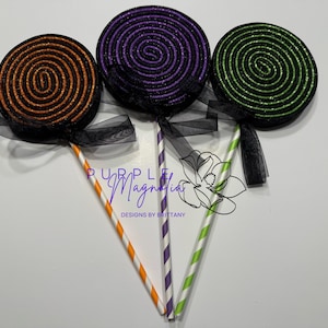 Foam lollipops, Halloween lollipops, wreath attachment