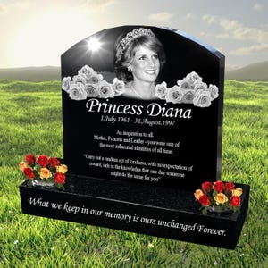 20&#39;&#39;x20&#39;&#39;x6&#39;&#39;  Personalized Laser Engraved  Upright Black Granite Headstone| Gravestone Memorial, Human & Pet, Large Size Grave Marker