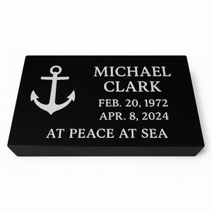 20in x 10in x 3in Rustic Granite Grave Marker|Natural Stone Memorial with Custom Engraving|Personalized HeadStone for Garden or Grave