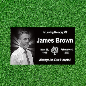 Custom Absolute Black Granite Headstone,Memorial Stones,Grave Markers for Cemetery for Humans,Funeral Rest Marker,Custom Grave Plaques