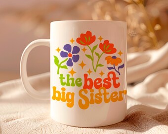 Mi Hermana Tiene Una Hermana Increíble, Taza Personalizada De Hermanas, Regalo De Cumpleaños De Hermana Mayor, Taza De Café De Hermanas De Niñas Personalizadas, Hermana Divertida Gi - España