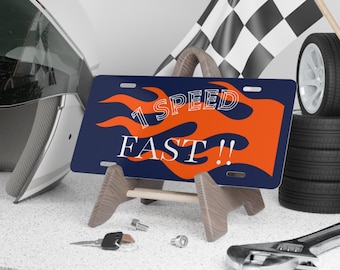 One Speed FAST Vanity Plate | Custom License Plate Style
