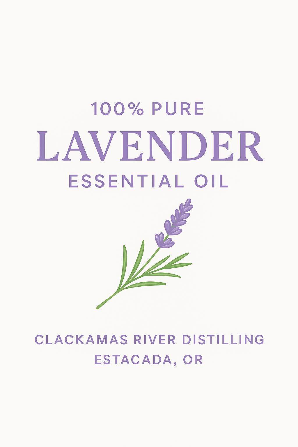 Northwest Oregon lavender essential oil