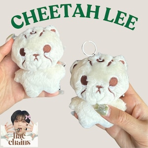 NCT DREAM NCT 127 Kpop Mark Lee Plush Keychain Cheetah Lee Plush