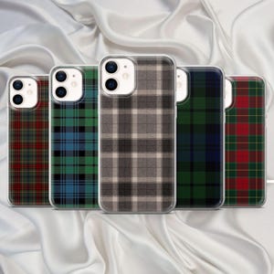 Scottish Flannel Phone Case Tartan Cover for iPhone 16Pro 15 14 13 12 Google Pixel 9Pro XL, 8A, 7A, 7Pro, 6A, 6Pro,Samsung S24fe, S23fe, S22