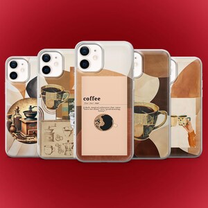 Coffee Brew Phone Case Espresso Cover for iPhone 17, 16E, 15, 14, 13, 12 X Pixel 10, 9Pro, XL, 8A, 7A, 6A Samsung S25fe, S24fe, S23, A17 A56