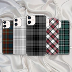 Scottish Flannel Phone Case Tartan Cover for iPhone 16Pro 15 14 13 12 Google Pixel 9Pro XL, 8A, 7A, 7Pro, 6A, 6Pro,Samsung S24fe, S23fe, S22