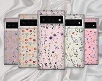 Flower Phone Case Spring Floral Cover for Google Pixel 10, 9A, 9ProXL, 8A, 8Pro, 7Pro, 7A Samsung S25Fe, S24, A56, A17 iPhone 17, 16, 15, 14