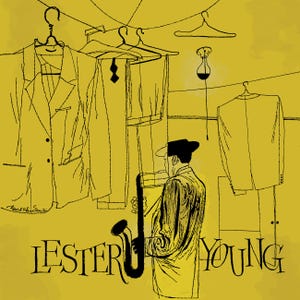 Lester Young Fine Art Print by David Stone Martin (1946)