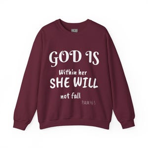 Religious Sweatshirt, Christian Crewneck, Bible Verse Jumper, Inspirational Pullover, Faith Apparel, Unisex Comfortable Top