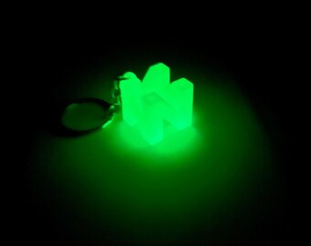 Nintendo Keychain Gamer Gift for him N64 Nintendo Glow-in-the-Dark