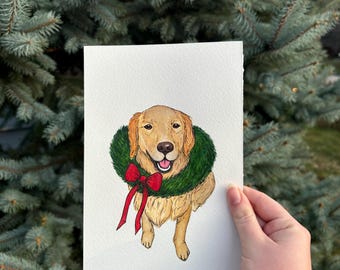 Personalisiertes Aquarell Haustier Portrait