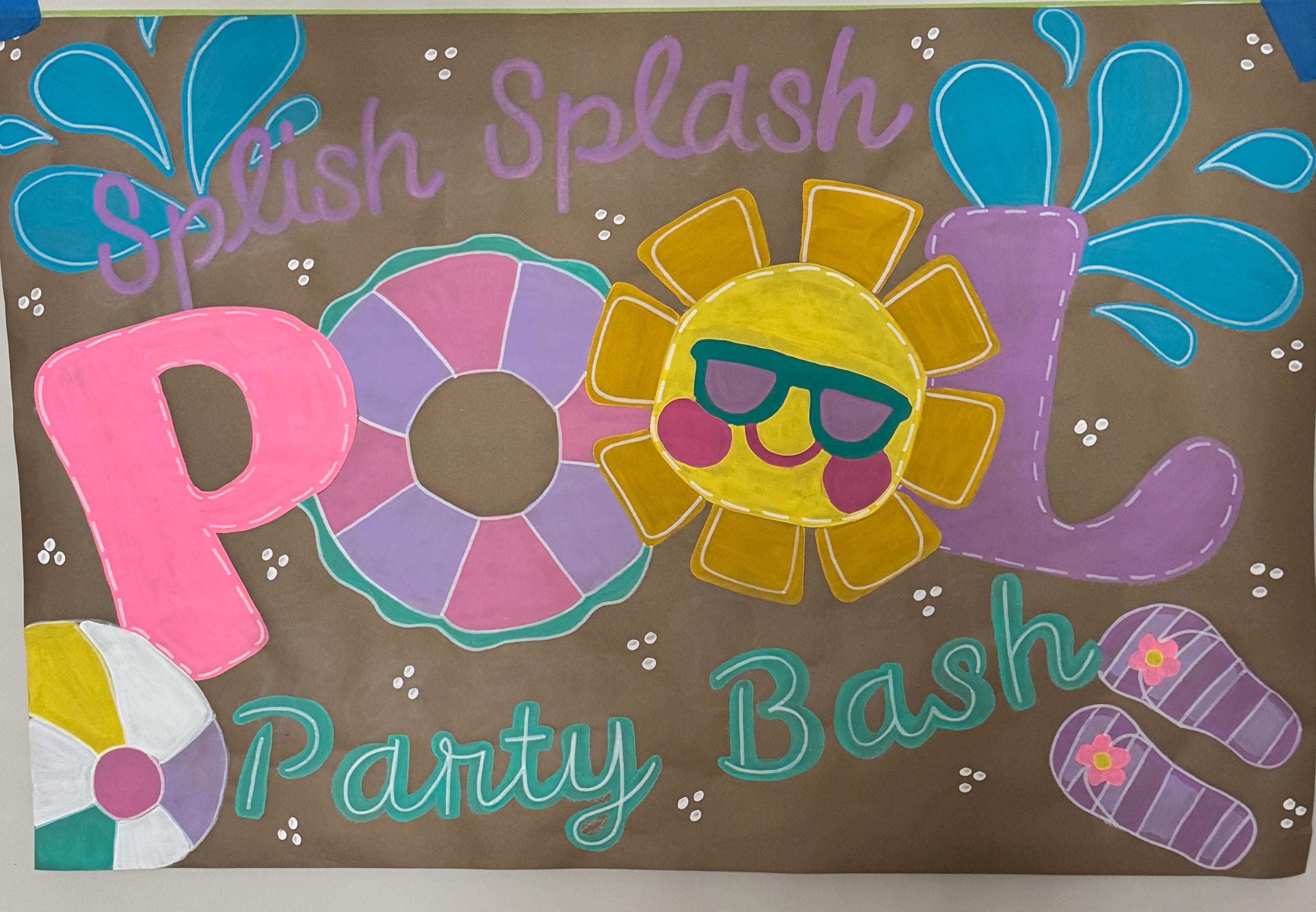 Fiesta en la piscina, Fiesta en la piscina, Fiesta de verano, Banner de fiesta en la piscina, Banner de natación, Banner de fiesta de verano, Banner de fiesta de natación, Banner de cumpleaños