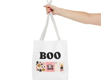 Spooky BOO Halloween Tote Bag, Candy Bag