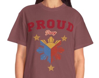 Camiseta orgulhosa do povo filipino: camiseta unissex do orgulho filipino