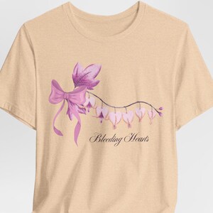 Bleeding Hearts Floral Tee: Spring Botanical Shirt
