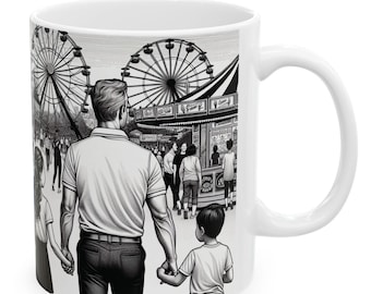 Artistic Ceramic Coffee Mug: Vintage Style Home Decor