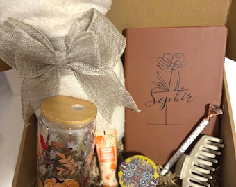 Sending hugs for her, Care package for friend, Comfort gift box, Get well soon, Recovery gift set, Warm cozy, friendship, Gift for women