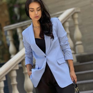 Tailored Lightweight Blazer – Women's Business Casual Jacket FINAL SALE