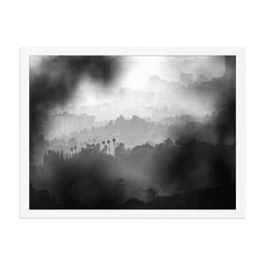 Hollywood Hills California Landscape Wall Art, Original Black and White Fine Art Photography, Framed or Unframed Print