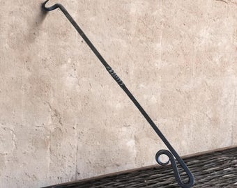 Espátula para carne forjada a mano: herramienta para parrilla de barbacoa de 20,5"