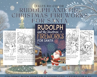 Rudolph's Christmas Fireworks Coloring Book – Story & Art (PDF)