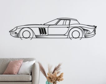 For  Ferrari 250 GTO 1963 car. Automotive Themed Metal Wall Hanging Decor