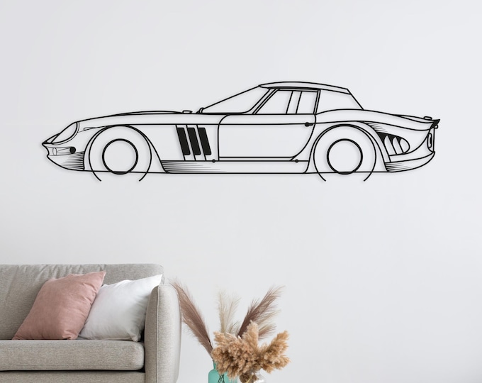 For  Ferrari 250 GTO 1963 car. Automotive Themed Metal Wall Hanging Decor