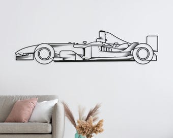 For F 1 2003 Schu macher car. Automotive Themed Metal Wall Hanging Decor