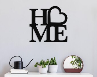 Metal Wall Art  HOME Modern Metal Home Decor with Heart Desing