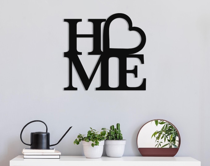 Metal Wall Art  HOME Modern Metal Home Decor with Heart Desing