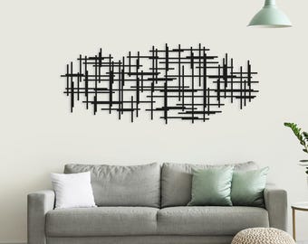 Modern Metal Wall Art: Laser-Cut Steel Hanging Decor