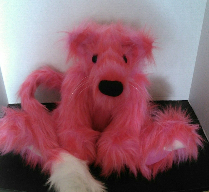 fluffy stuffed cat