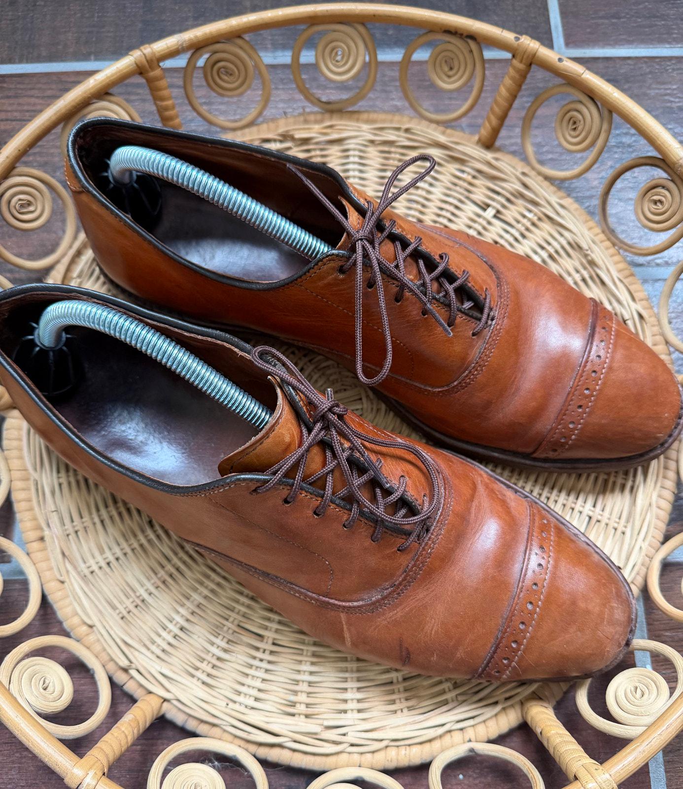 Allen Edmonds Byron Brown Shoes Cap Toe Size 11.5 D Allen Edmonds Men main image 3