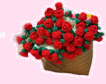Coperta All'uncinetto A Forma Di Bouquet Di Rose Ofrence, Regalo Di Laurea O Compleanno Per Donna, Coperta Estiva Lavorata A Maglia