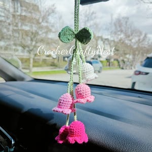 Crochet Lily of the Valley Decor, Handmade Crochet Lily of the Valley Hanging DecorationHandmade Hanging Flowers,