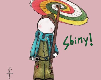 POSTER "Shiny!" 12 x 12