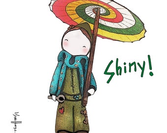 POSTER "Shiny!" 12 x 12