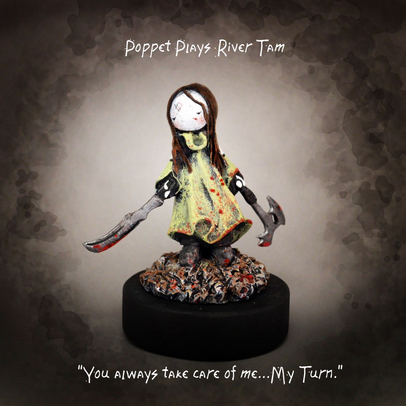 Poppet Plays River Tam, Serenity 15 of 50 Numbered, Limited Edition Poppet image 1