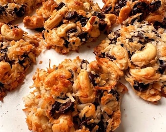 KETO magic cookies, sugar free low carb, mixed nuts, vegan | Freshly homemade