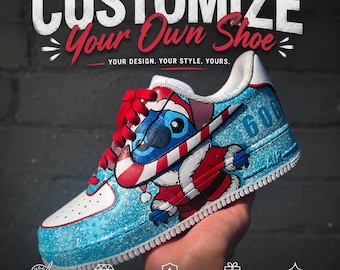 Custom Air Force 1-schoenen | Gepersonaliseerde Nike AF1 | Ontwerp je eigen sneakers | Anime, sport, huisdieren, auto's, bedrijfslogo's en meer