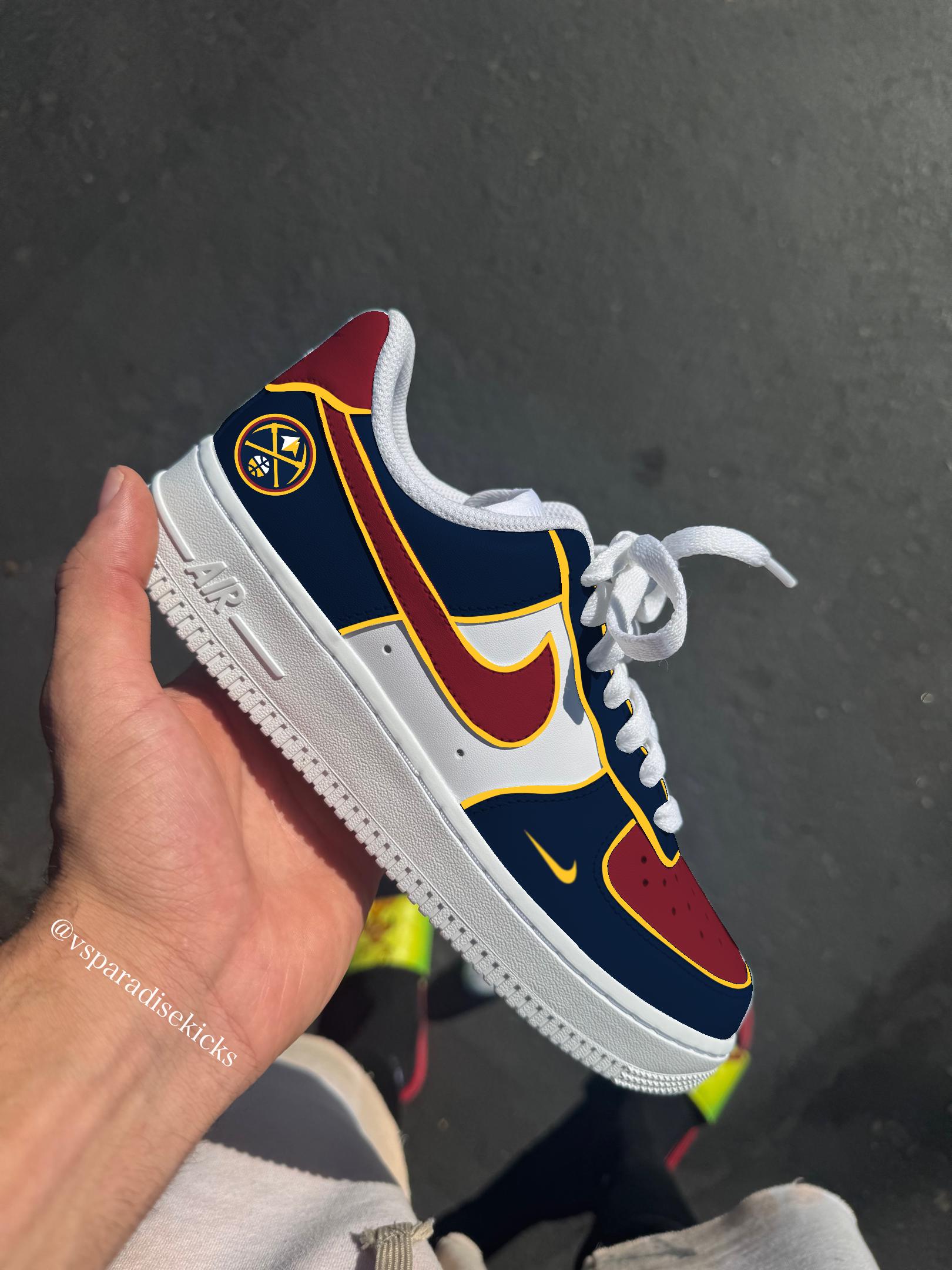 30 NBA Team Custom Air Force 1 Sneakers: Hand-painted Full  display picture 3