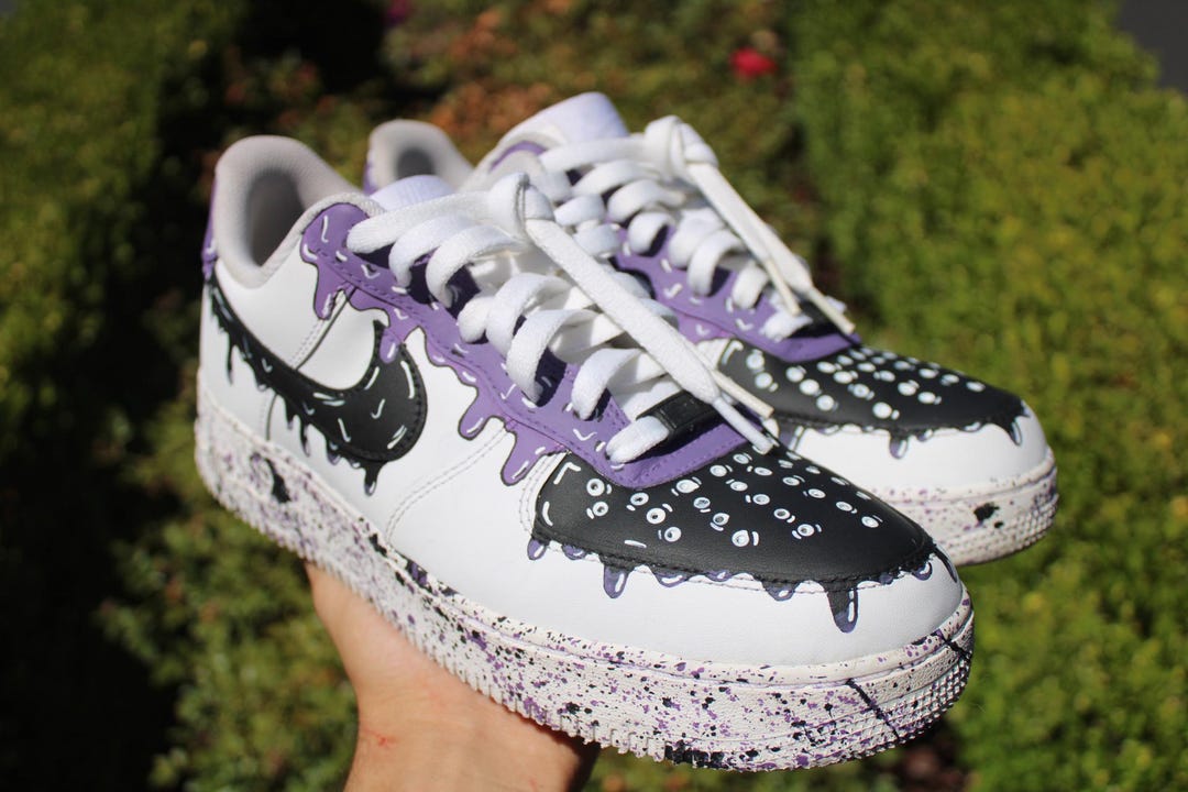 Custom Af1 Drip Custom Air Force 1 Drip Shoes - Hand Painted AF1 Sneakers - Unique ...