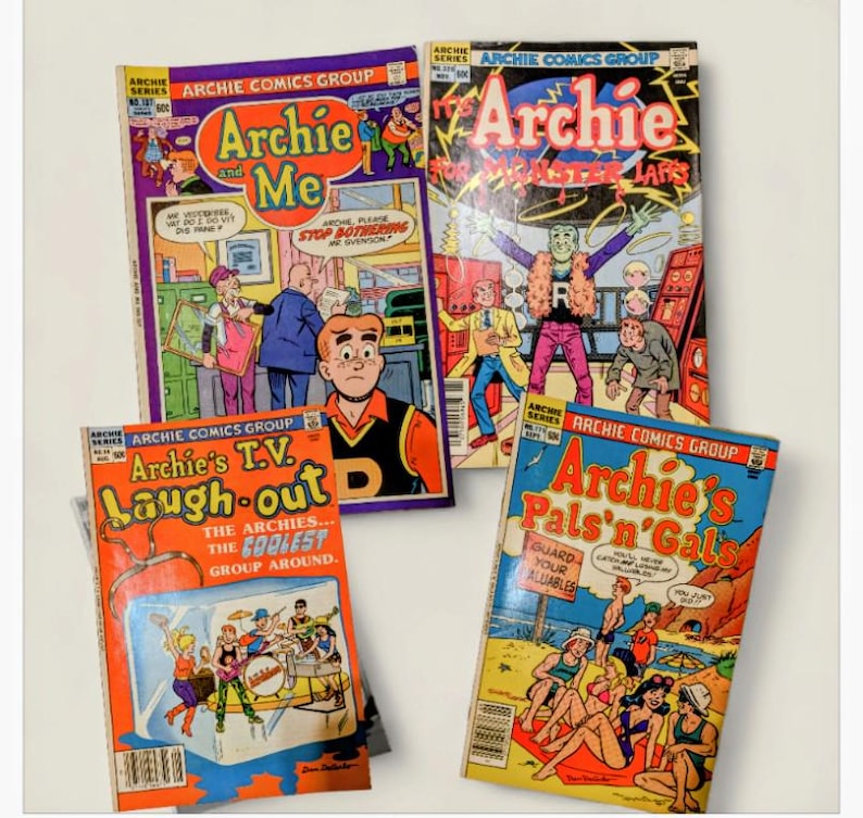Vintage Archie Comics Set of 4 | 1980s Humor & Nostalgia - Etsy