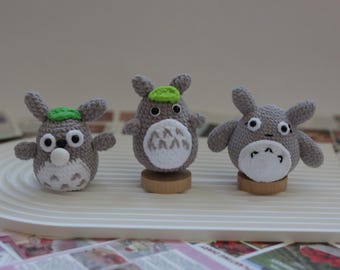 Handmade Crochet Totoro | Squishy Bubble Gum Option, Studio Ghibli Totoro, Japanese Ghibli Totoro, Cute Kawaii Gift, Soft Yarn Totoro Toy